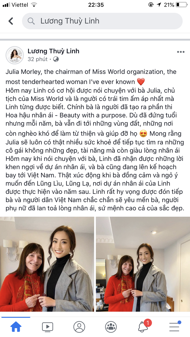Lương Thuỳ Linh và dự án nhân ái lọt 'mắt xanh' nữ chủ tịch Miss World - ảnh 2