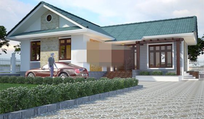 10 mẫu nhà cấp 4 đẹp ngang biệt thự chưa đến 600 triệu đồng - ảnh 2
