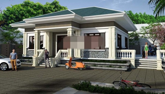 10 mẫu nhà cấp 4 đẹp ngang biệt thự chưa đến 600 triệu đồng - ảnh 3