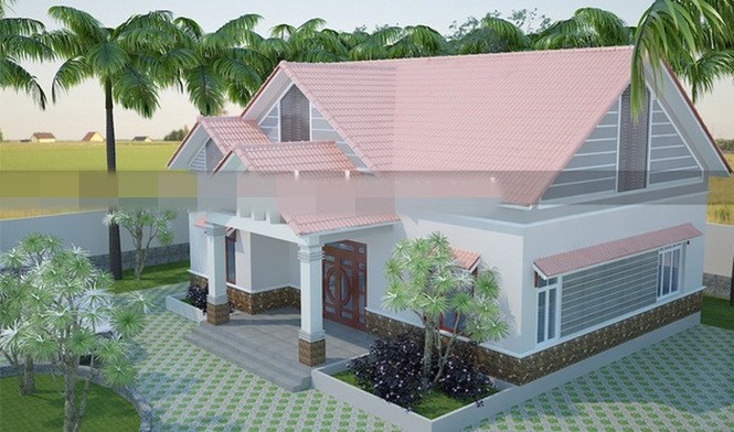 10 mẫu nhà cấp 4 đẹp ngang biệt thự chưa đến 600 triệu đồng - ảnh 4