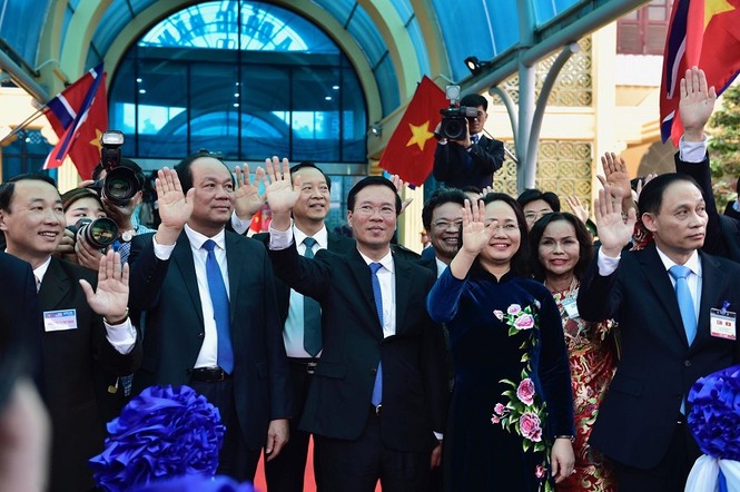 Lãnh đạo Đảng, Nhà nước tiễn Chủ tịch Kim lên tàu về nước - ảnh 8