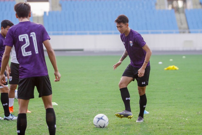 'Đột nhập' buổi tập của U23 Thái Lan trên sân Mỹ Đình - ảnh 11