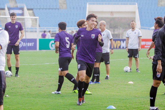 'Đột nhập' buổi tập của U23 Thái Lan trên sân Mỹ Đình - ảnh 12