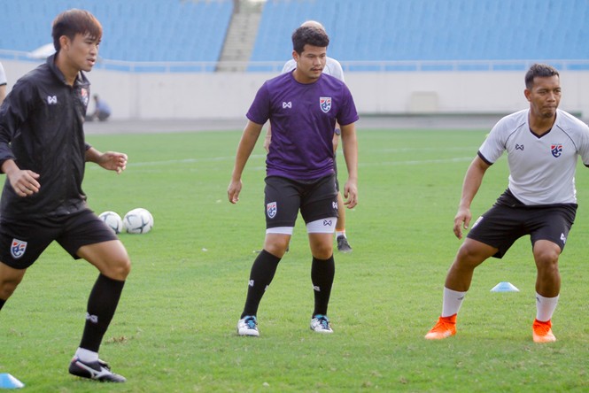 'Đột nhập' buổi tập của U23 Thái Lan trên sân Mỹ Đình - ảnh 9