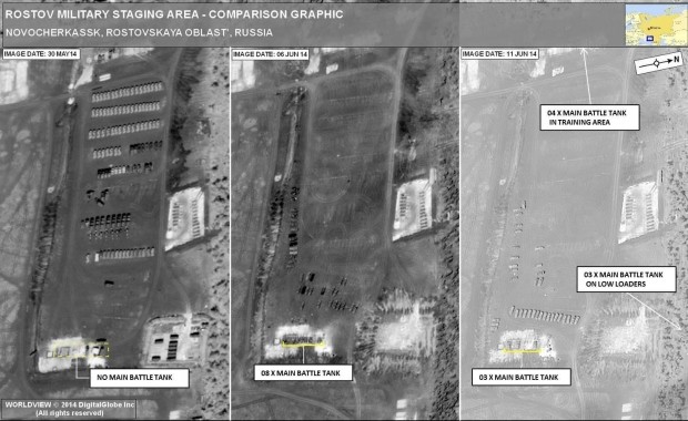 NATO công bố hình ảnh xe tăng Nga tiến vào Ukraine - ảnh 3