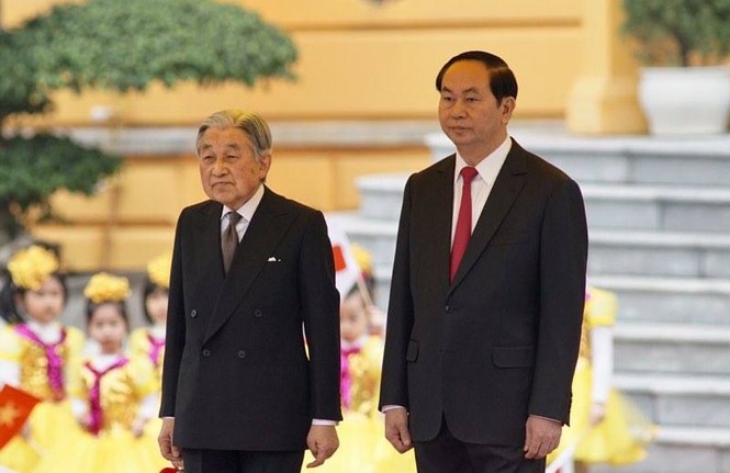 Toàn cảnh lễ đón Nhà vua và Hoàng hậu Nhật Bản tại Phủ chủ tịch - ảnh 11