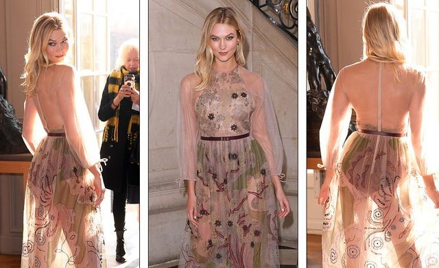 Karlie Kloss khoe dáng tuyệt mỹ với váy xuyên thấu - ảnh 1