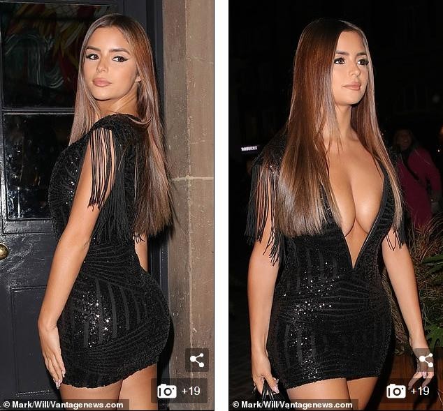 Demi Rose khoe vòng 1 'ngoại cỡ' với áo xẻ sâu gây choáng - ảnh 3