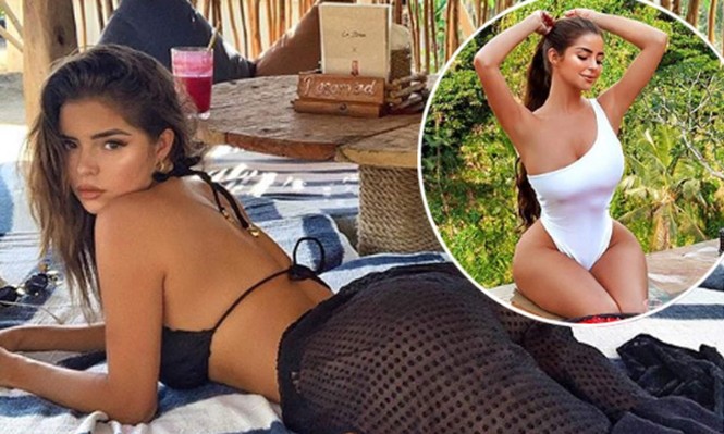 'Kim Kardashian nước Anh' khoe đường cong 'nảy lửa' khiến quý ông chao đảo - ảnh 1