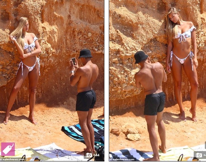 Sao truyền hình Anh quá nóng bỏng với bikini bé xíu, tình tứ bạn trai trên biển - ảnh 11