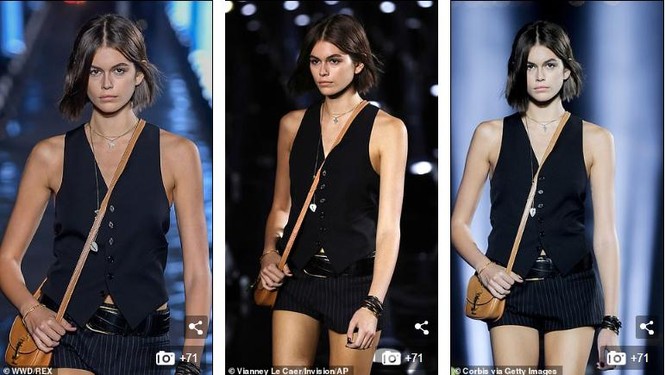 Con gái Cindy Crawford để ngực trần catwalk cùng 'báo đen' Naomi Campbell - ảnh 6