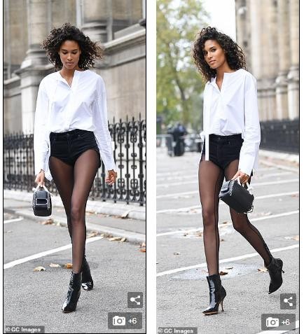 Siêu mẫu nội y Cindy Bruna ra phố sành điệu, chân thon dài 'mê mải' - ảnh 3