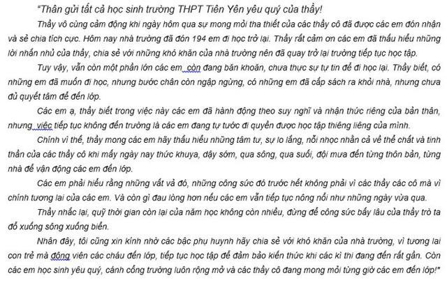 Vụ gần 600 học sinh nghỉ học bất thường: Còn 21 em chưa đến lớp - ảnh 2