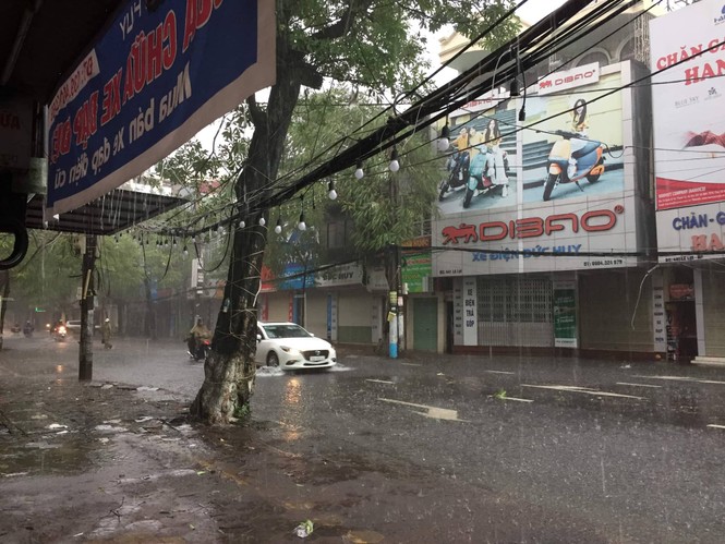 Hải Phòng mưa lớn, nhiều tuyến phố ngập trong nước - ảnh 4