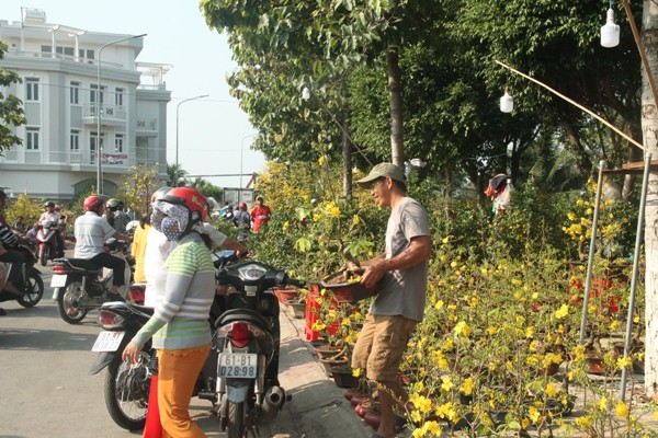 Hoa kiểng xả hàng ngày 30 tết, người dân chen nhau mua - ảnh 5