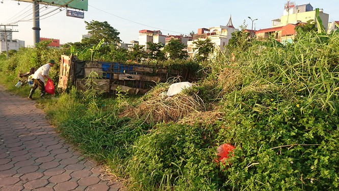 Hồ điều hoà khu đô thị kiểu mẫu Linh Đàm nhếch nhác như bãi rác - ảnh 4