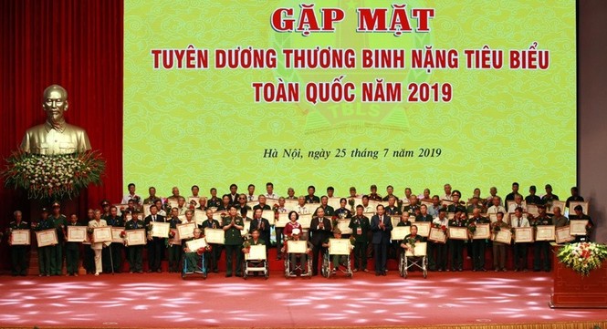 Tuyên dương 500 thương binh nặng tiêu biểu toàn quốc năm 2019 - ảnh 1