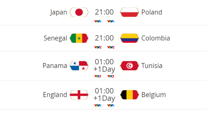 Lịch thi đấu World Cup hôm nay (28/6): Chờ 'Samurai áo xanh' vượt ải - ảnh 2