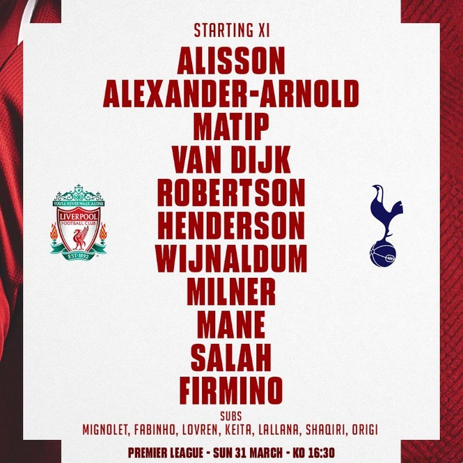 Thắng kịch tính Tottenham, Liverpool tái chiếm ngôi đầu Ngoại hạng Anh - ảnh 1