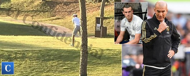 Gareth Bale đánh golf trong lúc Real Madrid thua Tottenham - ảnh 1