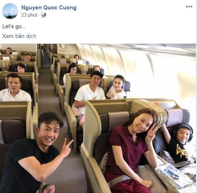 Cường Đô La công khai đưa bạn gái và con trai riêng đi du lịch - ảnh 1