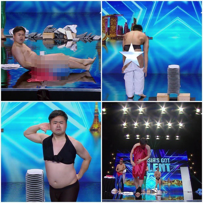 Màn biểu diễn thoát y trên sân khấu Asia's Got Talent gây sốc - ảnh 1