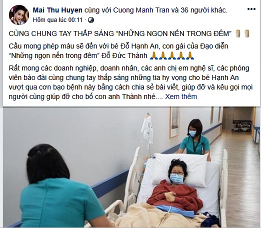 Sao Việt gây xúc động khi kêu gọi hỗ trợ con gái đạo diễn Đỗ Đức Thành - ảnh 3