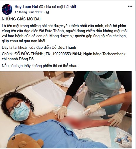 Sao Việt gây xúc động khi kêu gọi hỗ trợ con gái đạo diễn Đỗ Đức Thành - ảnh 6