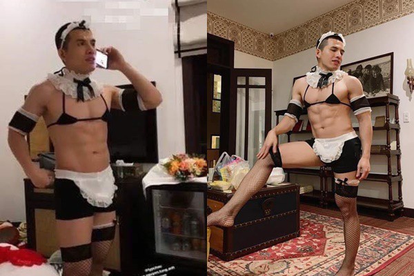 Quốc Thiên diện nội y hầu gái trong tiệc sinh nhật gây tranh cãi - ảnh 3