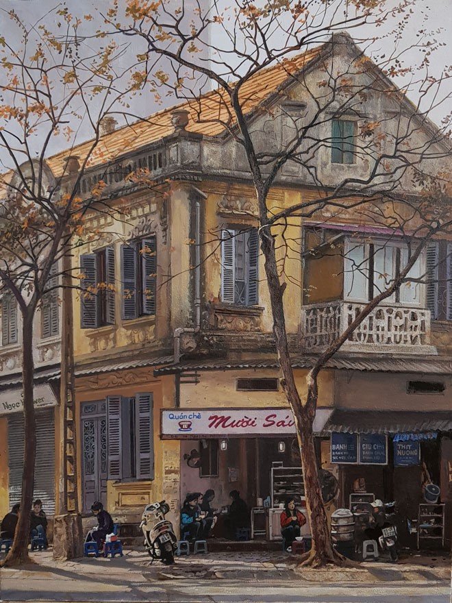 Hà Nội 5 mùa trong tranh Phạm Bình Chương - ảnh 1