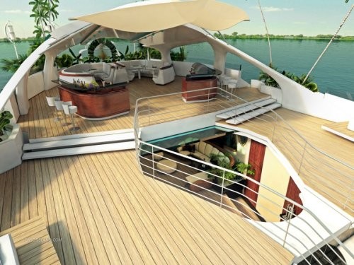 Hòn đảo Orsos đầu tiên sẽ được hạ thuỷ ở sôn Danube xuôi dòng ra Biển Đen và di chuyển đến nơi mà người mua muốn