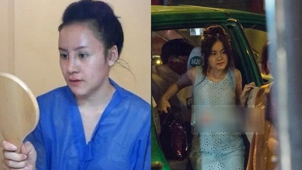Tuy nhiên, đẹp đâu chưa thấy, chỉ thấy hiện tại, gương mặt Huyền Anh phù nề nghiêm trọn và có phần hơi méo. Cô bạn vẫn rất tự tin xuất hiện trước công chúng và chăm chỉ