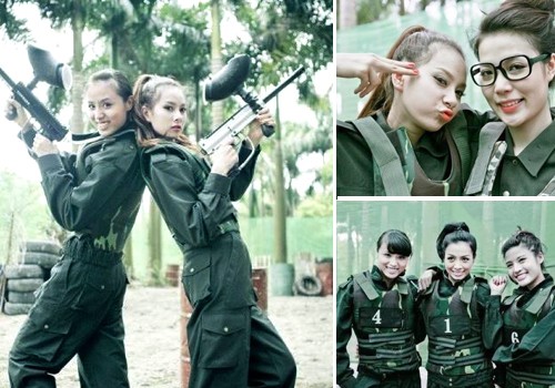 Ngoài các giờ thi đấu căng thẳng, kịch tính, các đội chơi còn thỏa sức chụp ảnh, lưu giữ lại những kỷ niệm