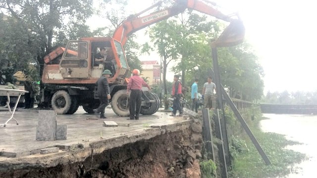 Gia cố bờ kè Di tích Quốc gia đặc biệt Thành Cổ Quảng Trị - ảnh 1