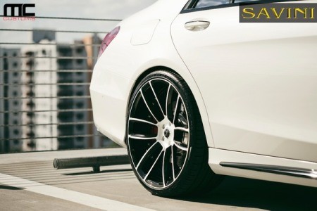 Mercedes S63 AMG 'làm đẹp' với vành Savini - ảnh 4