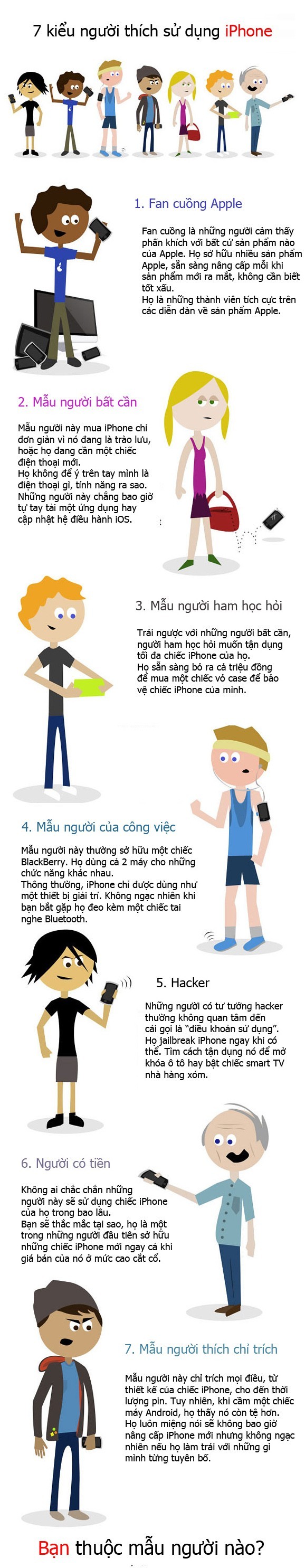 7 kiểu người thích dùng iPhone - ảnh 1