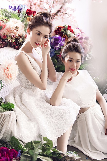 Ngọc Trinh, Linh Chi đẹp dịu dàng đón Valentine - ảnh 1