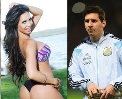 Messi và Lavezzi chung một bóng hồng - ảnh 1