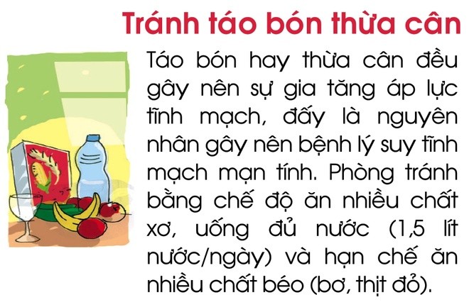 Người bị suy tĩnh mạch nên làm gì? - ảnh 8