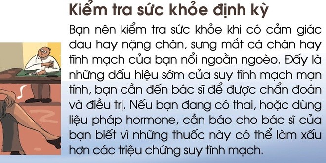 Người bị suy tĩnh mạch nên làm gì? - ảnh 9