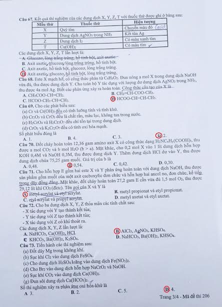 Bài giải, nhận định đề thi môn Hóa học THPT Quốc gia 2017 - ảnh 3