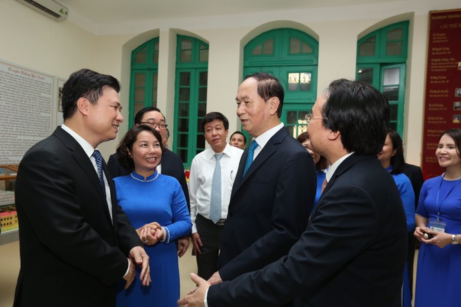 Chủ tịch nước: Xây dựng môi trường giáo dục lành mạnh - ảnh 1