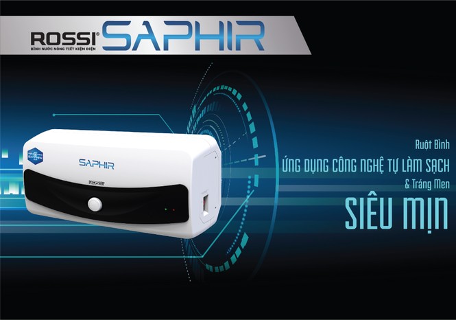 Tân Á Đại Thành ra mắt bình nước nóng Rossi Saphir - ảnh 1