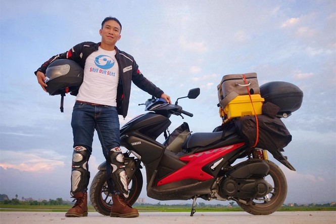 Một mình lái xe tay ga đi 6000km trong 33 ngày chỉ để chụp rác bờ biển - ảnh 5