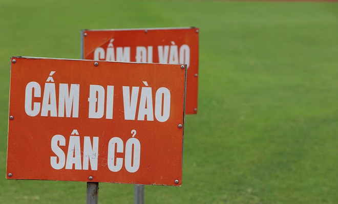 Bên trong sân Hàng Đẫy trước trận Việt Nam - Campuchia - ảnh 10