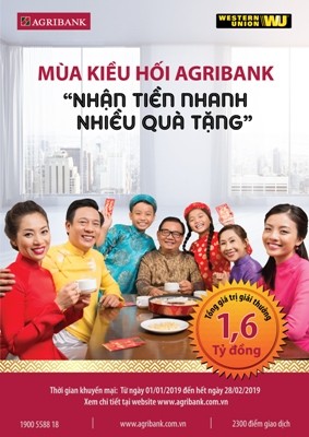 “Mùa kiều hối Agribank 2019, Nhận tiền nhanh - Nhiều quà tặng” - ảnh 1