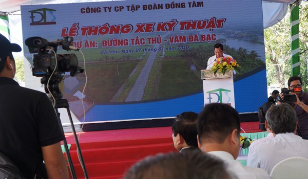 Thông xe kỹ thuật đường Tắc Thủ- Vàm Đá Bạc - ảnh 1