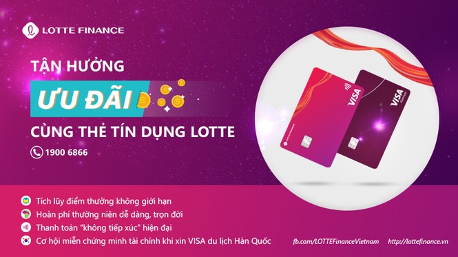 LOTTE Finance ra mắt thẻ tín dụng hoàn phí thường niên trọn đời - ảnh 1