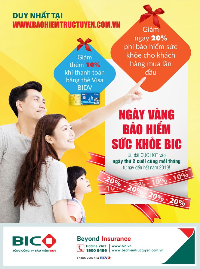 BIC ưu đãi 30% phí bảo hiểm sức khỏe cho khách hàng mua trực tuyến - ảnh 1