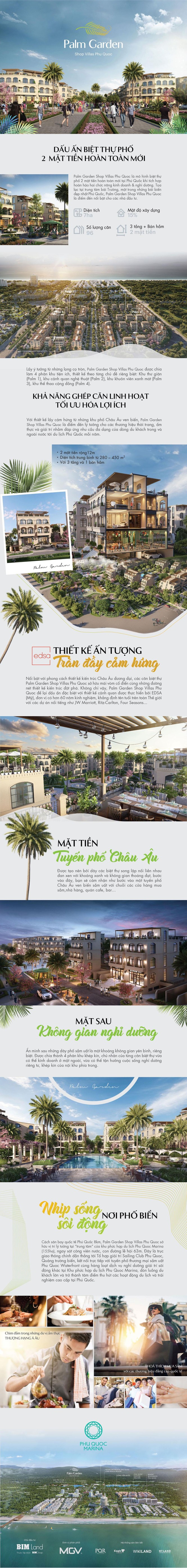 Palm Garden Shop Villas Phu Quoc - Dấu ấn biệt thự phố 2 mặt tiền hoàn toàn mới - ảnh 1